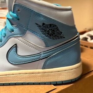 Nike mids in Carolina blue